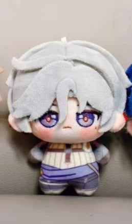 10cm Genshin Impact Illuga Varka Flins Plushie Stuffed Doll Toys Illuga Plush Pendant Keychain Doll Birthday Xmas Gifts
