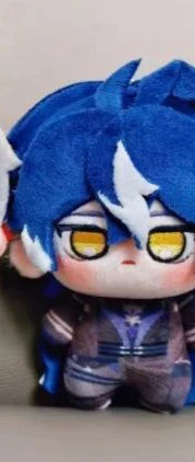 10cm Genshin Impact Illuga Varka Flins Plushie Stuffed Doll Toys Illuga Plush Pendant Keychain Doll Birthday Xmas Gifts