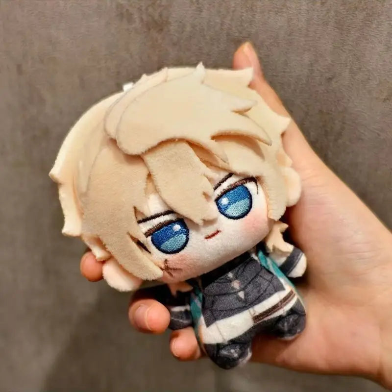10cm Genshin Impact Illuga Varka Flins Plushie Stuffed Doll Toys Illuga Plush Pendant Keychain Doll Birthday Xmas Gifts